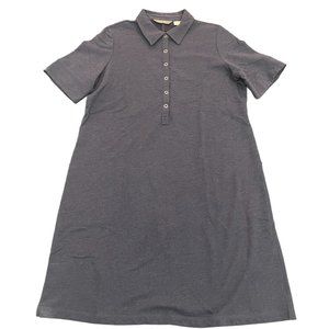 Tommy Bahama SPA Gray Button Front Women's Dress, Size L